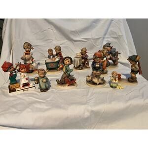 Hummell.  11 Hummell figurines and Thorens 3D Hummell music box
